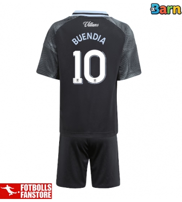 Aston Villa Emiliano Buendia #10 Bortatröja Barn 2025-26 Kortärmad (+ Korta byxor)